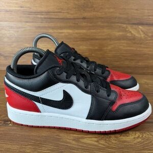 Nike Air Jordan 1 Low Bred Toe (GS) 5.5Y (Women’s‎ size 7) No Box Shoes Sneakers